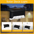 12 Pack, Solar Fence Lights Outdoor Warm White, Waterproof LED Solar Deck Lights for Outdoor Stairs, Step, Fence, Yard