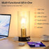 Dimming Industrial Bedside Table lamp for Bedroom -Touch Lamp with USB-A+C Charging Ports & AC Outlet. Nightstand Lamp