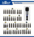 51-Piece Screwdriver Bit Set with Quick Released Magnetic Impact Bit Holder - Includes Phillips, Hex, Star, Square,