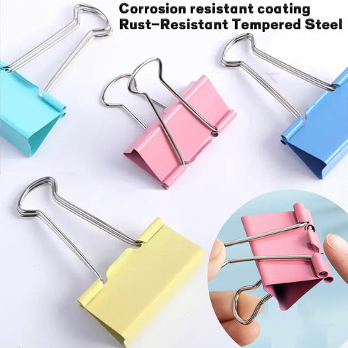 Extra Large Binder Clips, 2 Inch (48 Pack), Colored Big Paper Clamps with Box for Office and Home