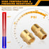 KOOTANS 12pcs Brass Pipe Fitting - NPT Hex Nipple and Coupling Set, 3/8" x 3/8" NPT Male and Female Pipe Fittings