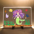 GraduationMall Acrylic Dry Erase Board with Light 11.8 X 7.9 LED Note Message Glass Board with Stand Kids Graduation Gifts for Office School Home by GraduationMall