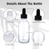 48 Pack 2oz Clear Glass Bottles, with Glass Eye Droppers for Essential Oils & Lab Chemicals