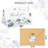 CYGGUN 25 46 Pcs Funeral Thank You Cards with Envelopes, In Watercolor Blue Flower Bereavement Card for Funeral Family