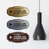 Signs ByLITA Victorian Please Use Other Door Left Arrow Sign (Brushed Gold) - Small 1 Pack