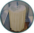 Diamond Stitch Fabric Bathroom Sink Skirt, Waterproof Utility Sink Cover Fits Standard Size Sinks for Storage (Beige)