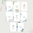 50 Pack 4x6in 25 Decorably Gold Foiled Thank You Cards for Funeral with Envelopes and Stickers, Floral & Butterfly