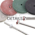Swpeet 52Pcs Polishing Wheels Kit - 40Pcs Mixed Colors Silicone Rubber Polishing Wheels + 12 Mandrel Shank for Rotary