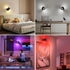Set 2, 5000mAh 19 Dimmable Lightess Battery Operated Wall Sconce of Rechargeable Wall Sconce with Remote, Colors Wall