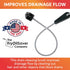 22" B113C Long Sink Drain Brush Slim Snake Hair Clog Remover Tool for Shower, Tub and Sink - Pipe/Tube Brush for Small