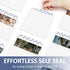 ValBox 200 Qty A7 Invitation Envelopes - 5 x 7 - 120GSM White Kraft Paper - Self Seal - 5.25 x 7.25