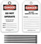 40 Lockout Tagout Tags with 40 Zip Ties, Anti Static, Do Not Operate Tags, OSHA Compliant, Tear Resistant & Weatherproof