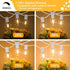 SUNTHIN Outdoor White String Lights, 27FT with 14 G40 Shatterproof LED Bulbs, Waterproof Hanging Lights for Yard