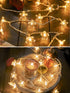 WFGGEH 10ft 20 WLD0006 Flower String Lights, LED USB Powered Cherry Blossom Fairy String Lights for Party Birthday