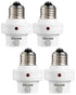 Light Sensor Socket, E26/E27 Light Bulb Socket, Automatic Dusk to Dawn Photocell