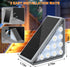 6 Pack IP67 AUDLES Solar Stair Lights Outdoor Stair Lights with Waterproof LED Solar Light for Outside Light Decor