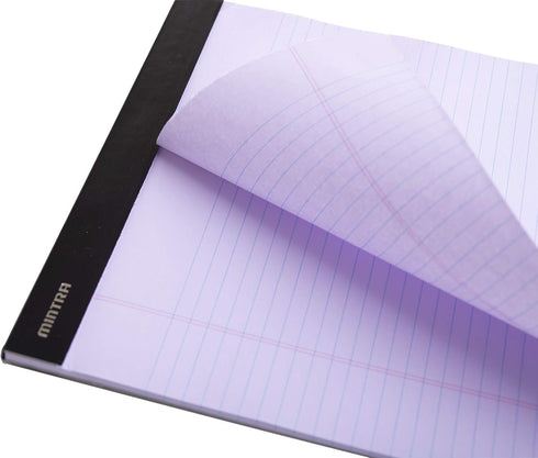 Mintra Office Legal Pads, BASIC PASTEL 6pk, 8.5in x 11in, Narrow Ruled, 50 Sheets per Notepad for School and Office