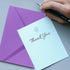 YOKIVE 50pcs Gift Card Envelopes, 6 x 4 Inch Mini Envelopes for Thank You Cards and Graduation Greetings (Purple)
