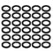 uxcell Nitrile Rubber Flat Washers 30mm OD 20mm ID 3mm Thickness, Pack of 30