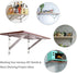 14" 550lb Pack 2 YUMORE Stainless Steel Shelf Bracket, Max Load: Heavy Duty Solid Shelf Support Corner Brace Joint