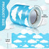 Blue Sky Clouds Bulletin Board Border Scalloped Classroom Borders for Bulletin Board Decor, Blue Board Trim (1 Pcs)