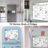 Magnetic Dry Erase Fridge Calendar Whiteboard for Refrigerator Planners, 16.9 Inches x 11.8 Inches