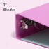 U Brands U-Eco Poly Binder with 5 Tab Divider Set, 8.5'' x 11'', Orchid, Two-Pockets, Letter Size (6606U01-12)