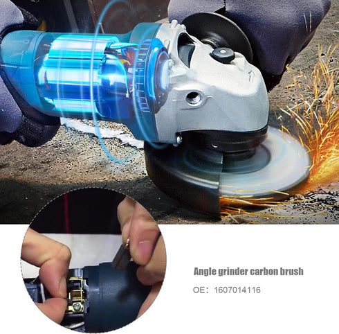 4 Pairs of Angle Grinder Carbon Brushes 5x8x17mm 1607014116 Compatible with Bosch PWS7-115 GWS9-125 S4B GWS500 GWS650 PWS500 PWS550 Power Tool Replacement Accessories