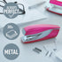Leitz Stapler, 30 Sheet Capacity, Ergonomic Metal Body, Includes Staples, Metallic Pink, WOW Range, 55022023