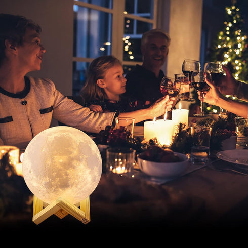 16 Gifts(4.8 inch) GDPETS Moon Lamp, Colors Moon Night Light with Stand & Remote &Touch Control and USB Rechargeable