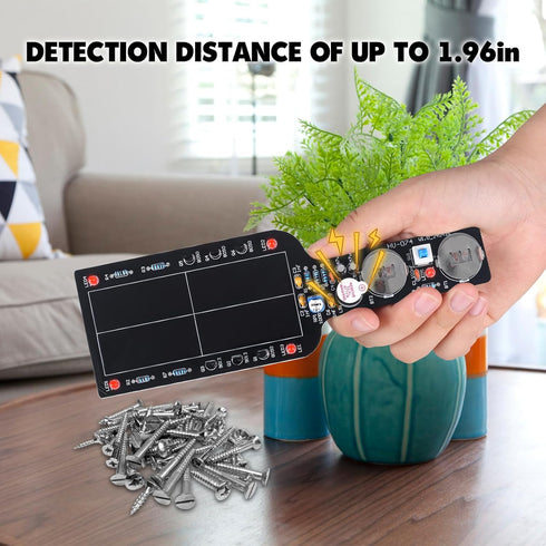Metal Detector Soldering Project Kit- DIY Soldering Practice Kit with Handheld Non-Contact Detection Module, Electronic