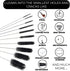 8 Inch Nylon Tube Cleaning Brush Set, 10 Piece Kit in BLUE Variety Pack, Long Deep Cleaning Brushes