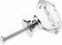 YourGift 6 Pack Drawer Knobs, Diamond Shaped Crystal Glass Cabinet Knobs Pull Handles, 30 mm, Silver