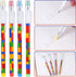 Kolewo4ever 48pcs HB Building Block Pencils, Translucent Multicolor Non-Sharpening Pencils for Exams, School, Office