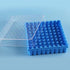 Cryogenic Storage Box, PC Cryogenic Boxes Blue/81-Well for 0.5, 1.5 and 2.0mL Cryotubes, Pack of 1