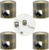 Hpgoxkd 4 Sets Cord Holder for Nightstand,Antique Copper Metal Charger Holders for Cords