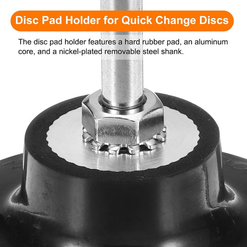 3" 1/4" HARFINGTON Disc Pad Holder Quick Change Discs Shank Holder Mandrel for Die Grinder Sanding and Conditioning