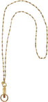 Hidden Hollow Beads Stainless Steel Lanyard and Badge Holder, 34 inches, Made in USA, Non-Breakaway Option