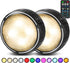 TECOMLIGHT LED Puck Lights with Remote Control, Battery Operated Wireless Closet Lights,