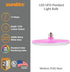 Bulbs, 15 1250 3000K E26 120 110 Sunlite LED UFO Pendant Light Watts, Lumens, Warm White, Medium Base, Volts, Degree