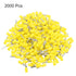 uxcell 2000 Pcs Insulated Ferrule Wire Connector 16 AWG Electrical Crimp Terminal for Yellow Projects