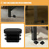 30pcs Zerodeko Oval Plastic Chair Leg Plugs and Table Leg Protectors Black Furniture Covers Tube End Caps for Floor