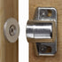 ZFBB 4 Pack Magnetic Cabinet Door Catch with Magnets for Kitchen Closet Door Closing (Silver)