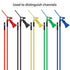 Goupchn 10PCS Test Leads Kit with SMD IC Test Hook Clips and Silicone Jumper Wires for Logic Analyzer, 5 Colors