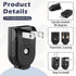 15 Pcs 2 Prong Replacement Plug, 125V 15A Male Power Plug for Small Appliances (Black)