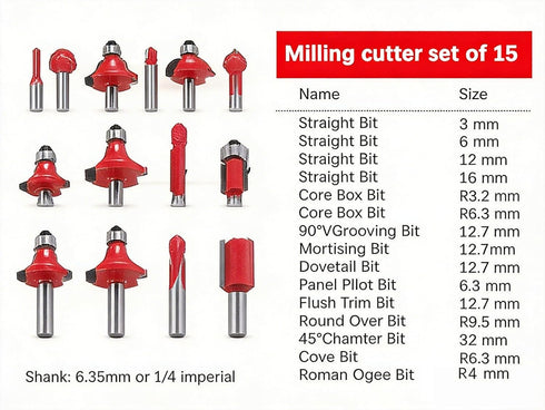 Elzenzhine 110V 800W 30000RPM 15 1/4 inch Set, 6 Router Tool, Compact Wood Router Tool Electric Handheld Palm Routers