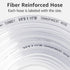 5/8" 13/16" 10 I.D x O.D, Feet Clear Vinyl PVC & Silicone Hose for Home Brewing, Beer Line, Wine Making, Aquaponics