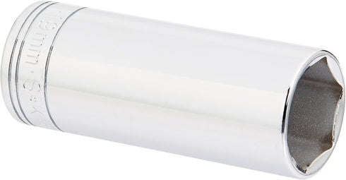 SK Tools USA 3/8-Inch Drive Deep 6-Point Chrome Socket, 19MM, Model 8419