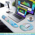 Qomalama 3-in-1 Mouse Pad with Wrist Rest Set,Wrist Support Mouse Pad+Keyboard Gel Wrist Rest+Cup Pad,Ergonomic Mouse Pad,Relieving Wrist Pain,Non-Slip,Computer Mouse Pad by QOMOLAMA
