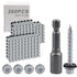 Metal Roofing Screws #10 x 1-1/2 inch Galvanized Hex Head, 260-PCS Self Tapping Screws with Test Hex Socket